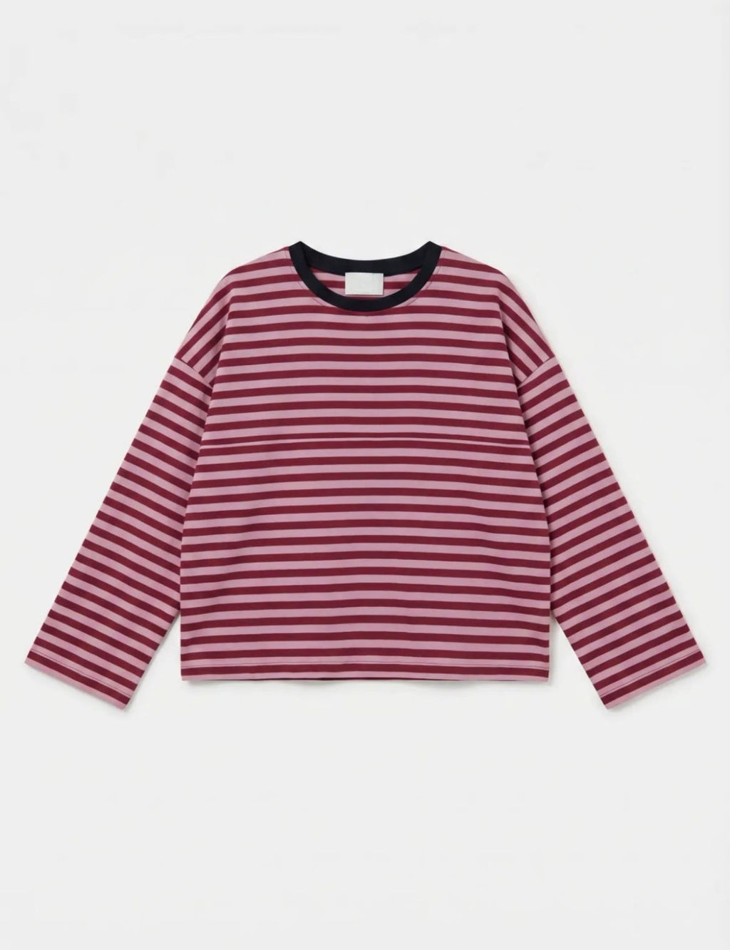 Marinière rose et bordeaux
