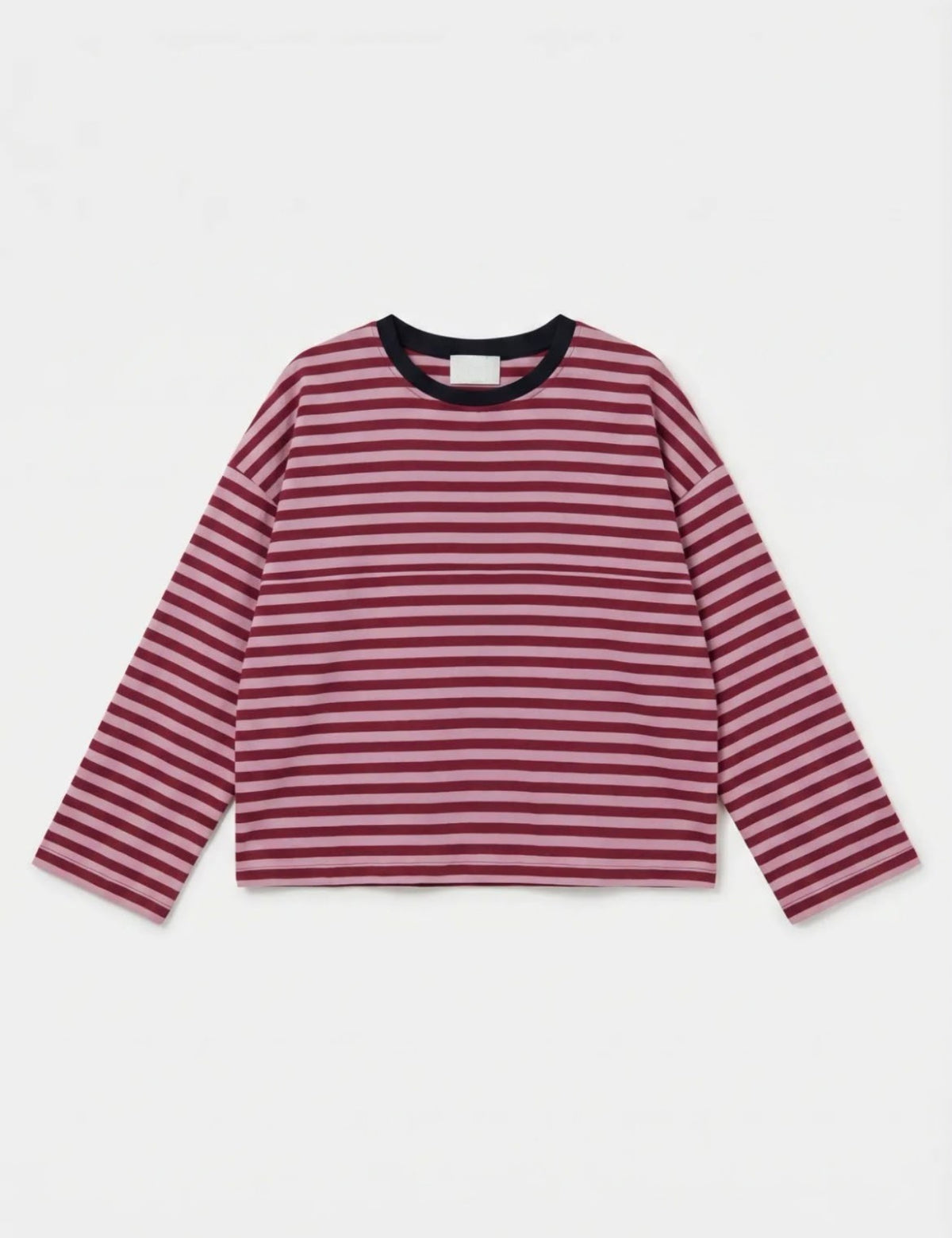 Marinière rose et bordeaux