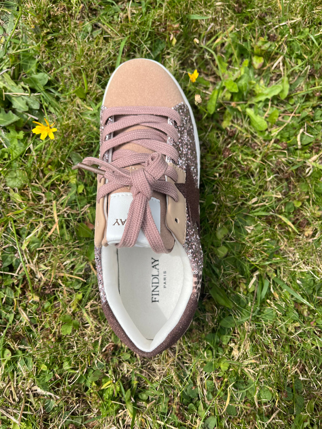 Baskets étoile champagne