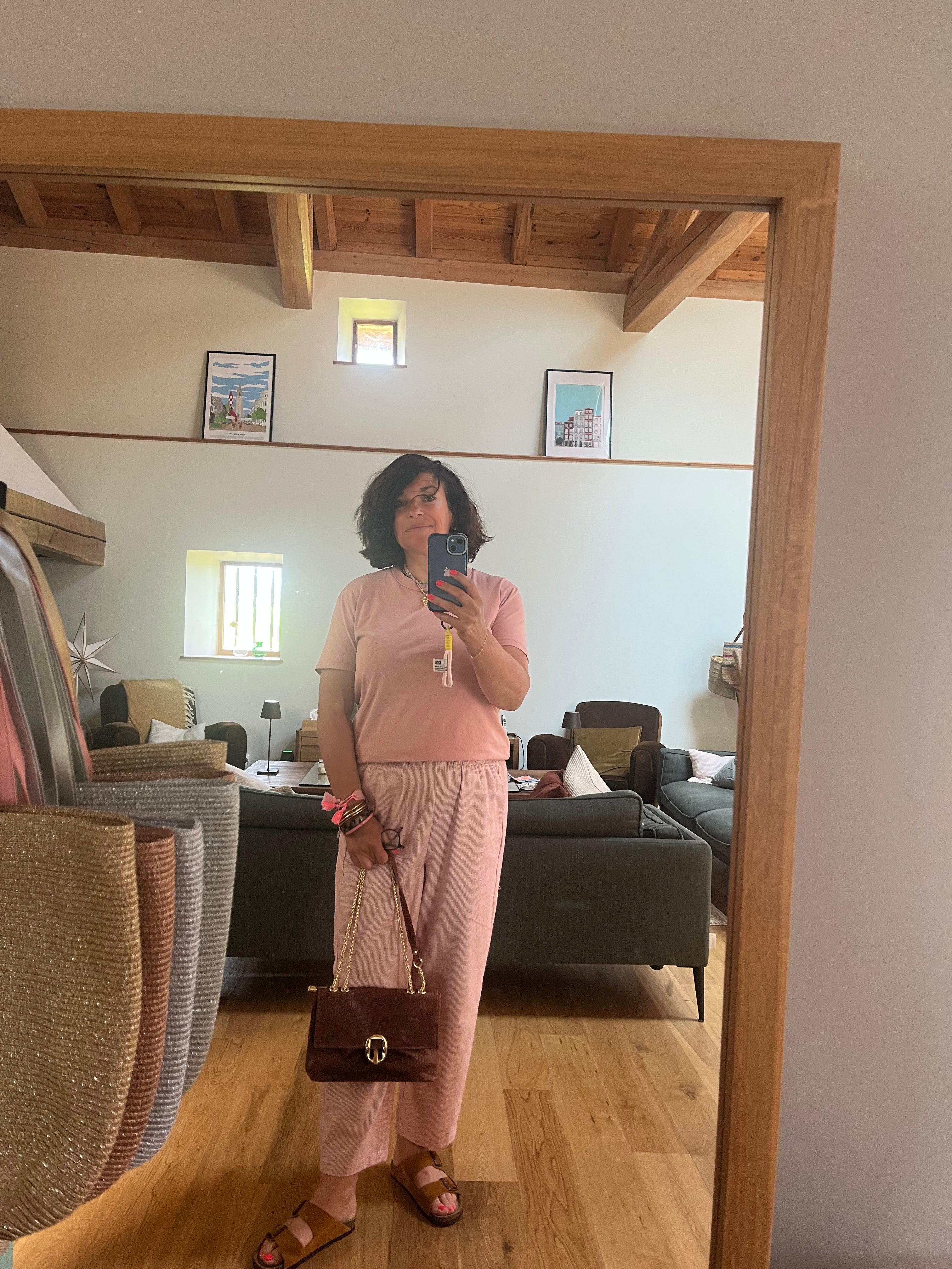 Sac à main marron cuir